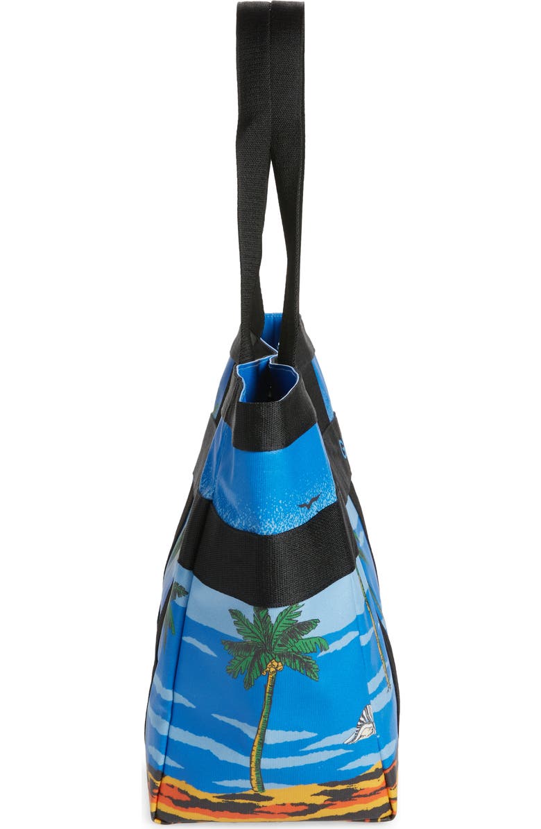 Ganni Coated Canvas Tote, Alternate, color,