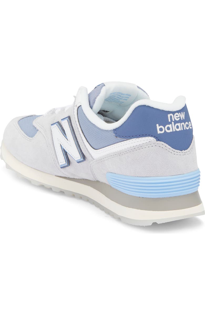 New Balance Gender Inclusive 574 Sneaker, Alternate, color, Pearl Grey/ Nb White