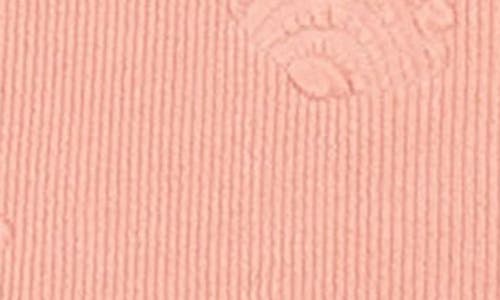 Miles The Label Kids' Embossed Seashell Print Two-piece Swimsuit In Coral
