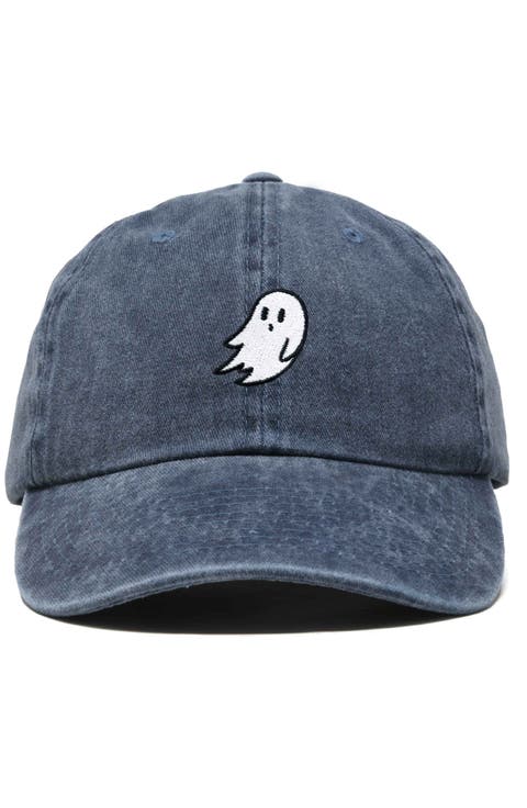 Ghost Embroidered Low Crown Cap