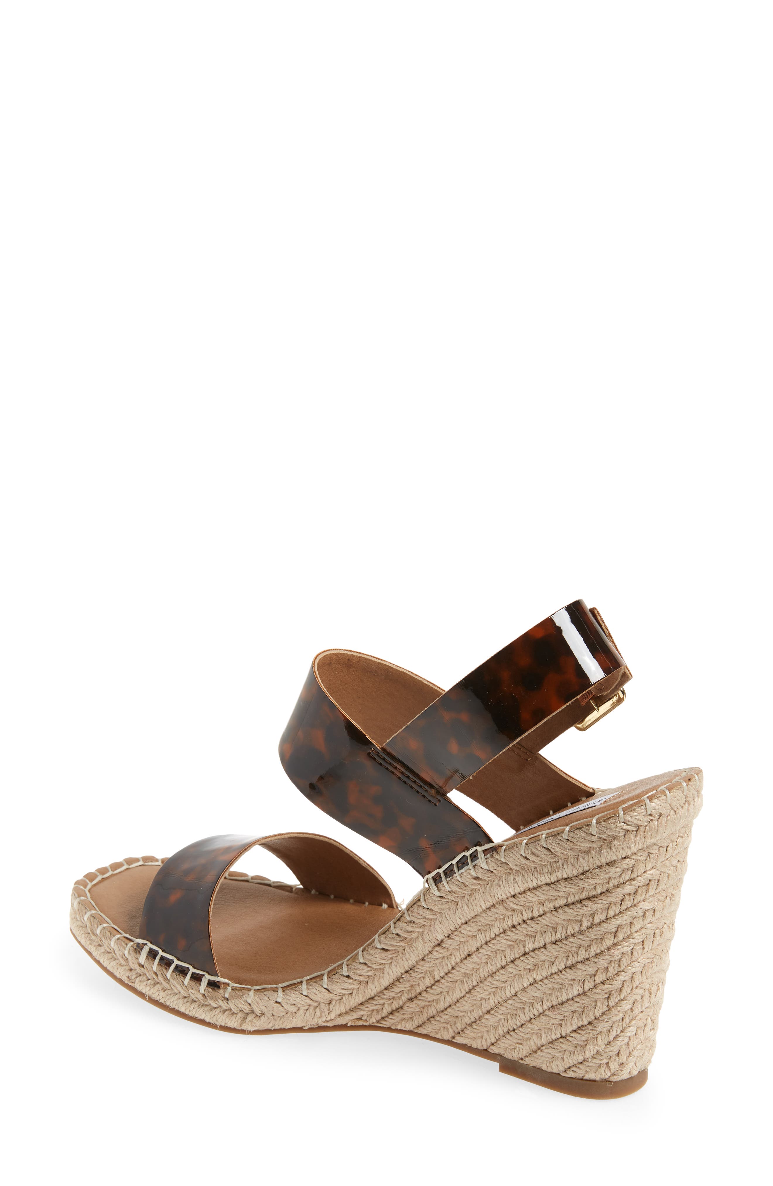 Uri Espadrille Wedge Sandal, Alternate, color, TORTOISE