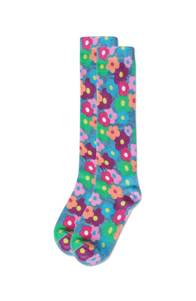 MeMoi Girl's MJ Floral Knee High Socks, Alternate, color, Multi