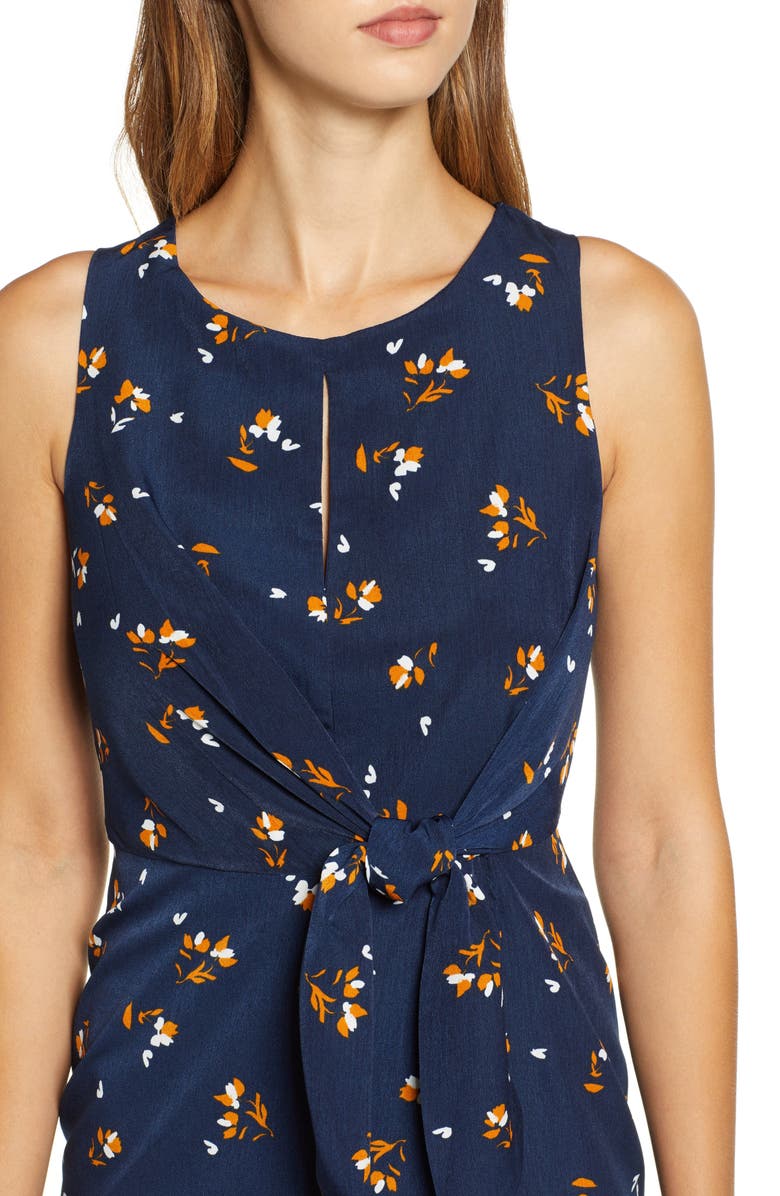 Leith Tie-Front Mini Dress, Alternate, color,