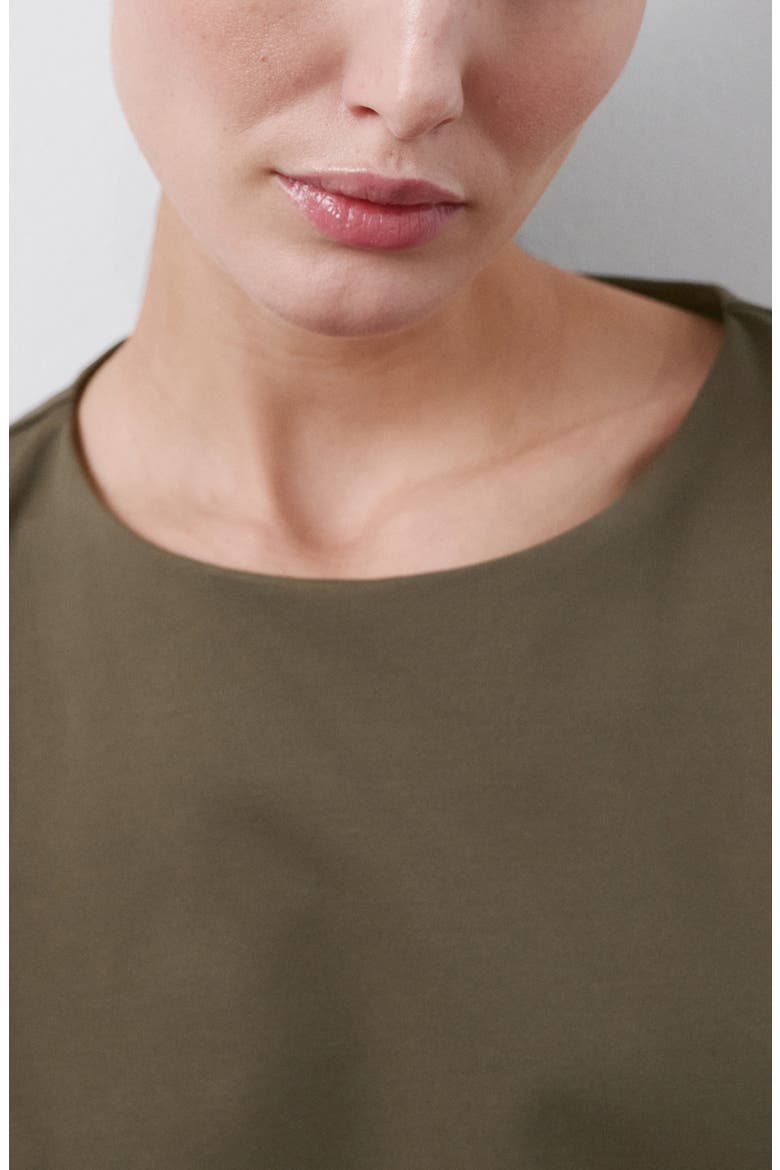Ruched Boat Maternity Tank, Alternate, color, KHAKI GREEN