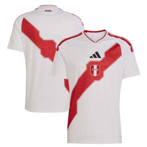 Men's adidas  White Peru National Team FIFA x World Cup 2026 Home Replica Jersey