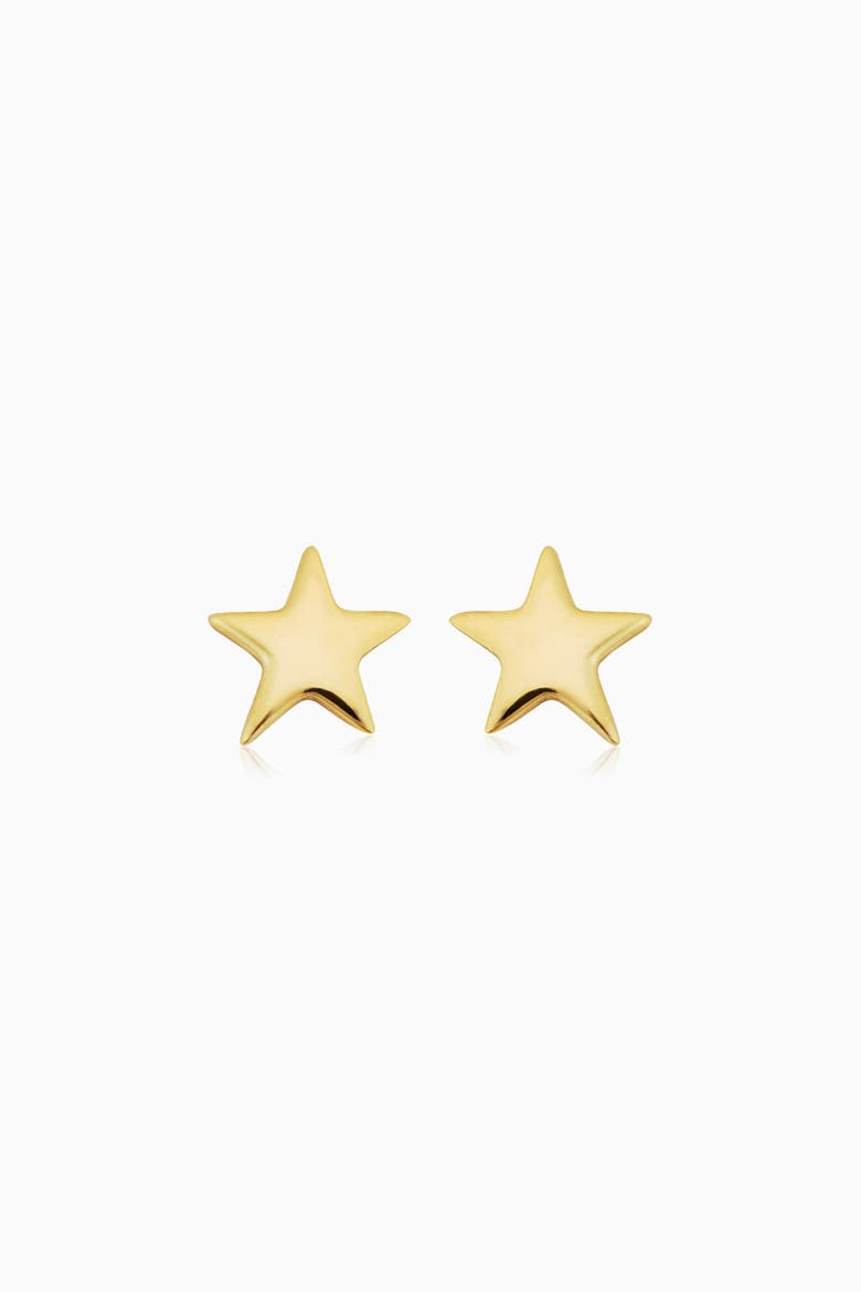 10K Gold Starry Night Stud Earrings, Main, color, Yellow Gold
