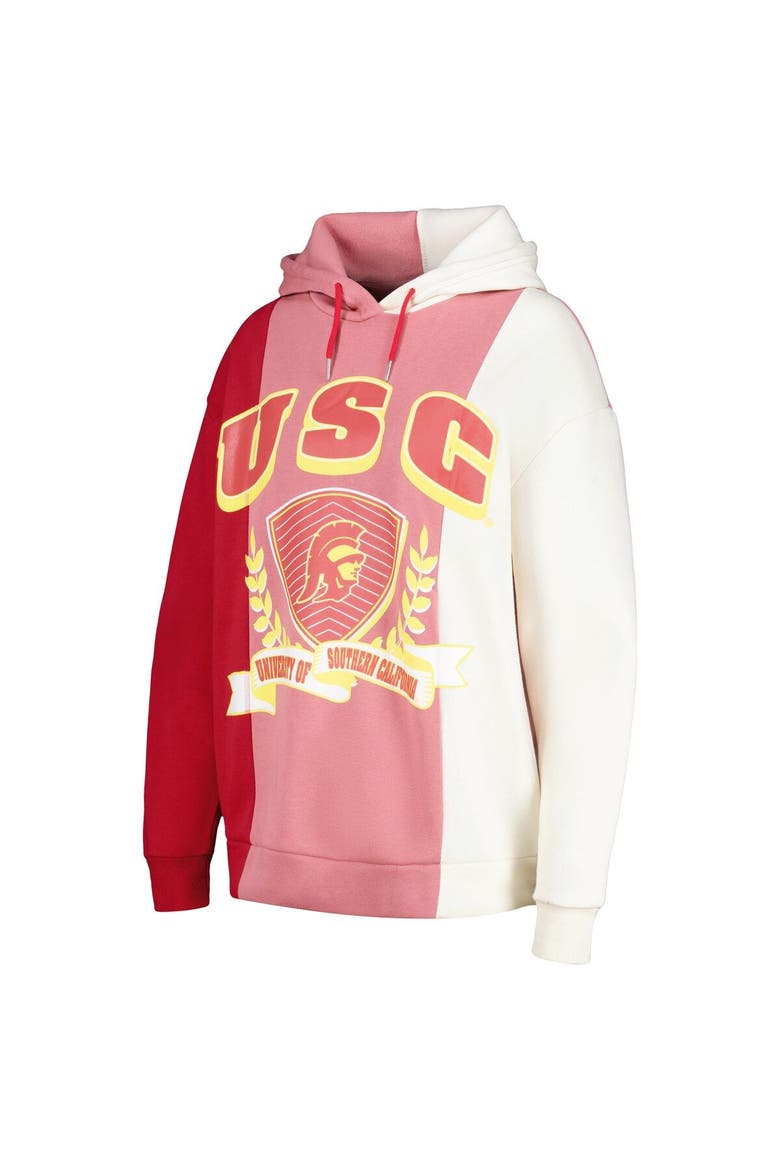 Women's Gameday Couture Cardinal USC Trojans Hall of Fame Colorblock Pullover Hoodie, Alternate, color, Cardinal