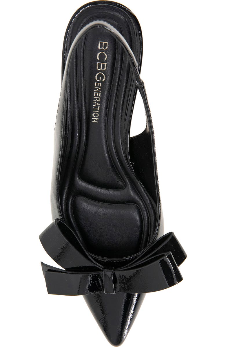 BCBGeneration Kasti Pointed Toe Slingback Pump, Alternate, color, Black Patent