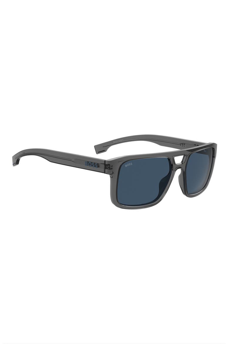56mm Navigator Sunglasses, Alternate, color, GREY