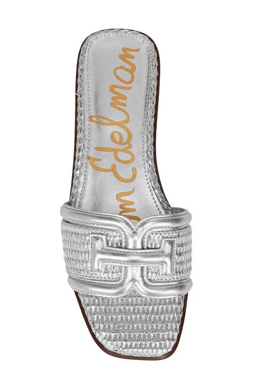 Shop Sam Edelman Irina Slide Sandal In Silver