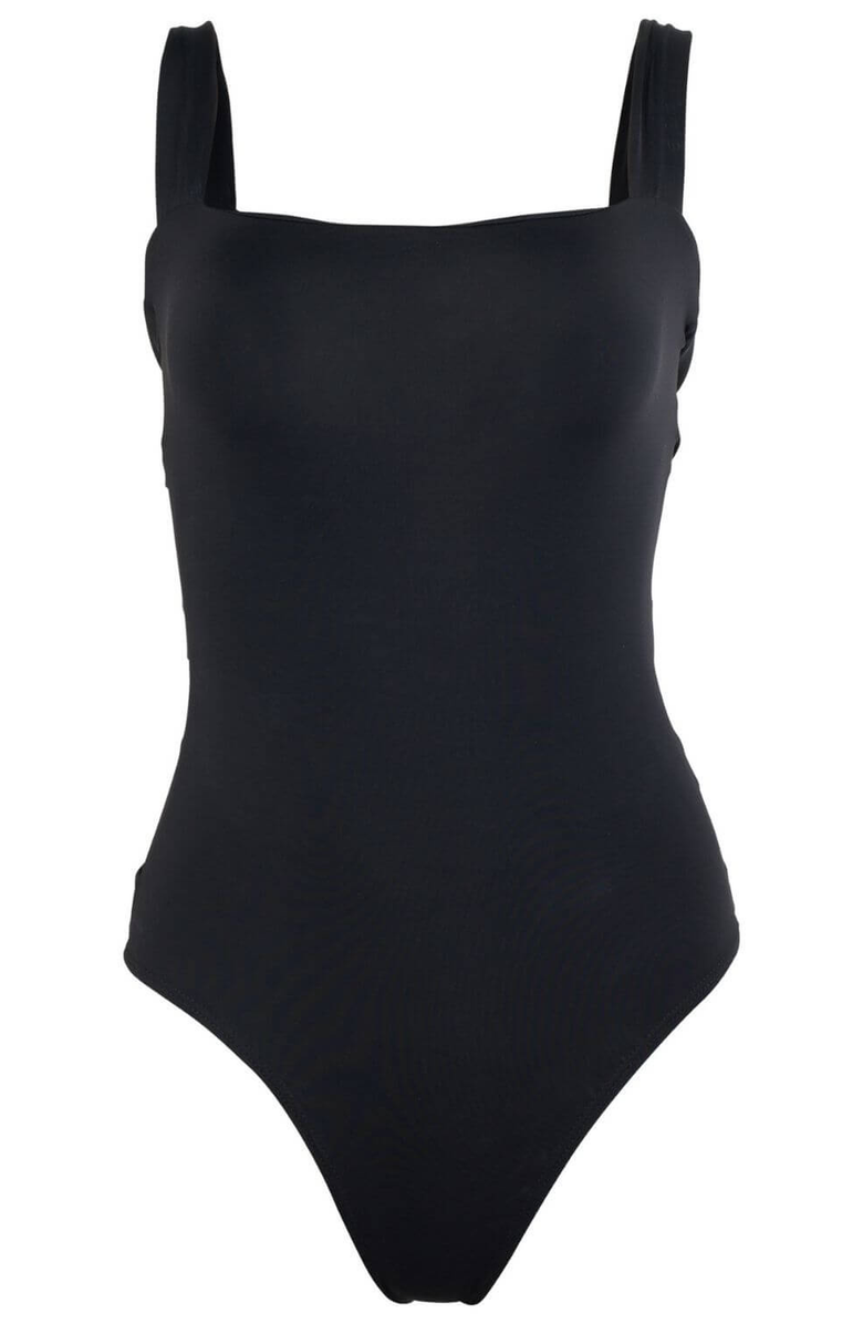 Sauipe Donatella One Piece Swimsuit, Alternate, color, Black