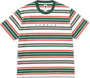 vowels Short Sleeve Stripe Tee