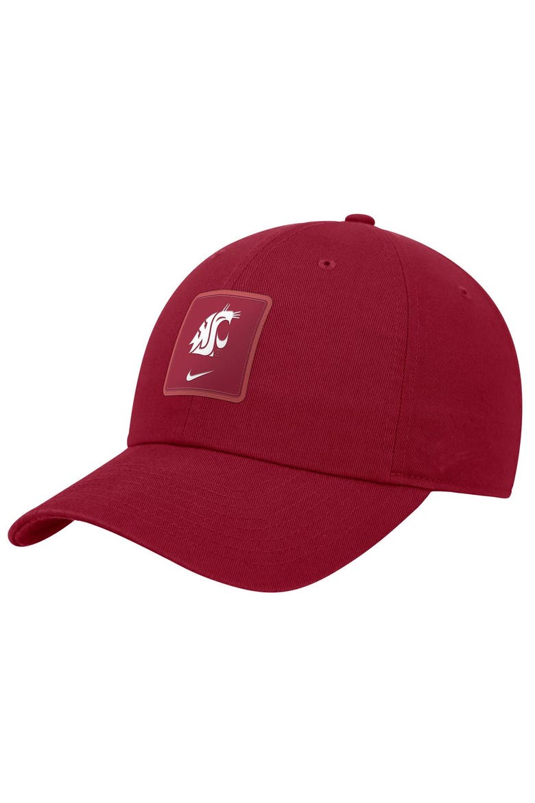 Men's Nike Crimson Washington State Cougars 2026 On-Field Club Adjustable Hat, Main, color, Crimson