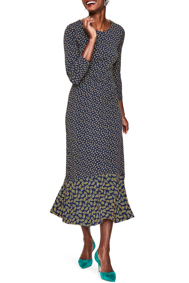 Philippa Jersey Midi Dress, Main, color, NAVY ARC
