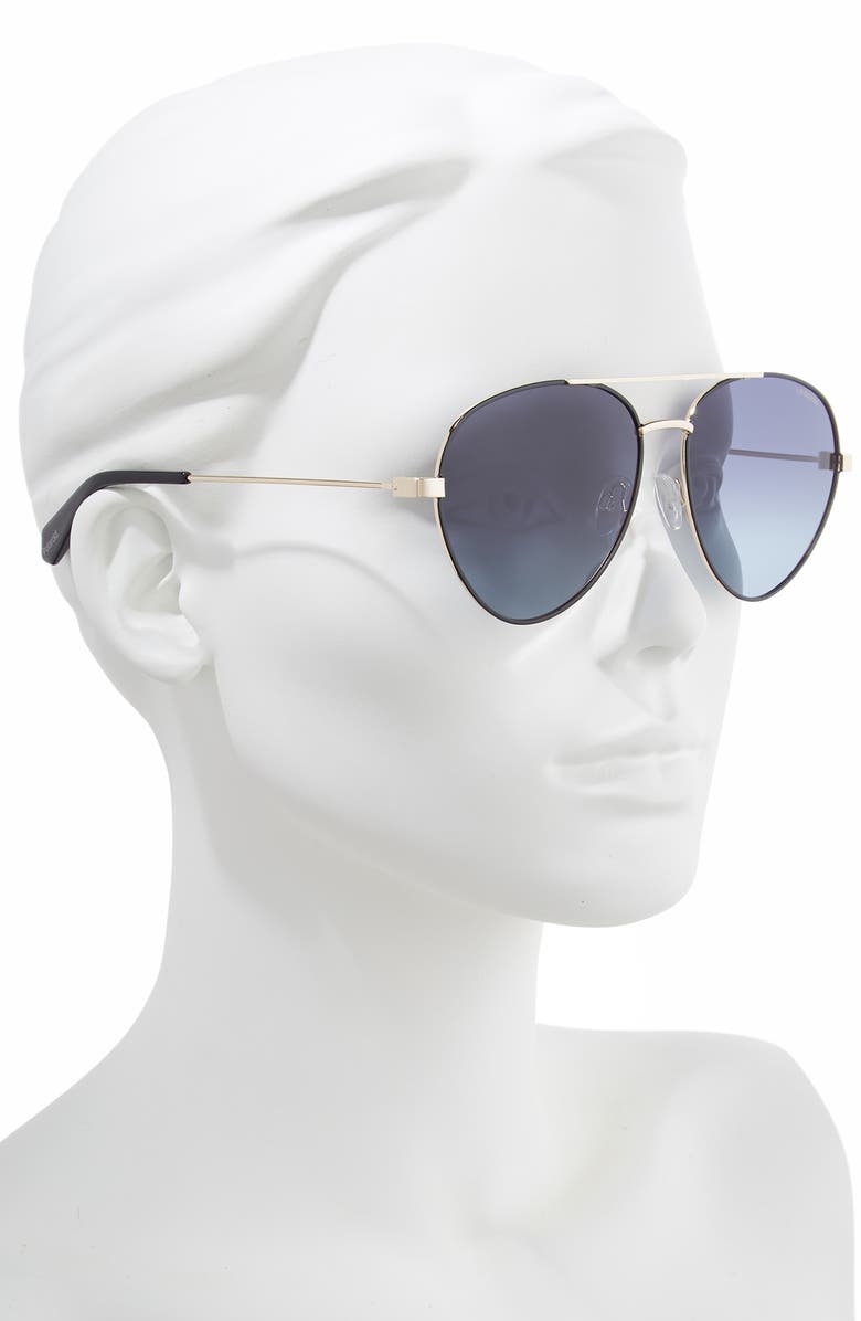 Polaroid 59mm Polarized Aviator Sunglasses, Alternate, color,