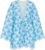 Milly Jessie Bubble Wave Lace Cover-Up Dress