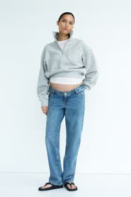 H&M Mama Straight Low Waist Jeans