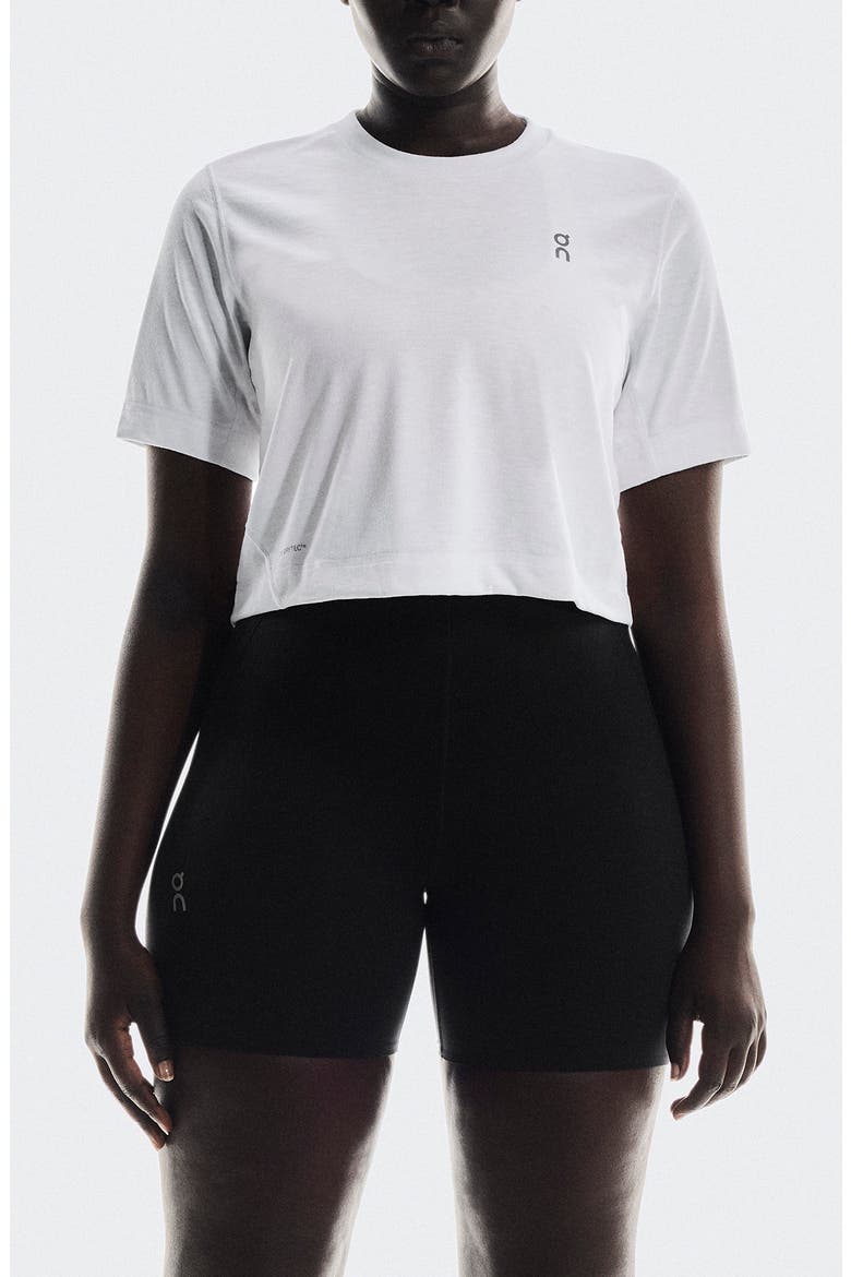 Train-T Crop Top, Main, color, WHITE