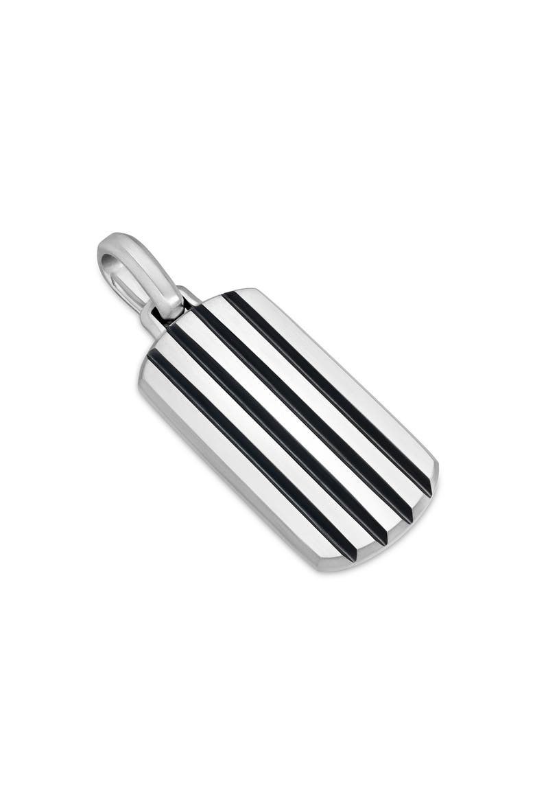 Beveled Tag in Sterling Silver, 35mm, Main, color, SILVER