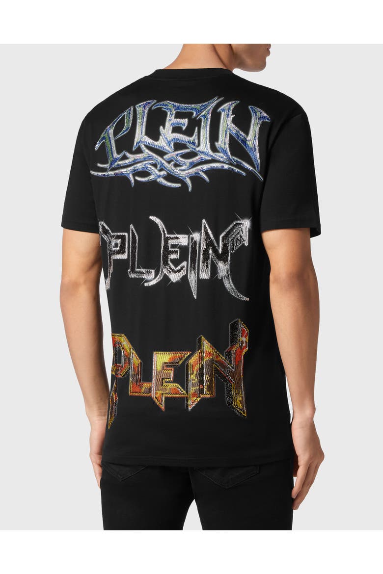 T-Shirt Round Neck Men, Alternate, color, black