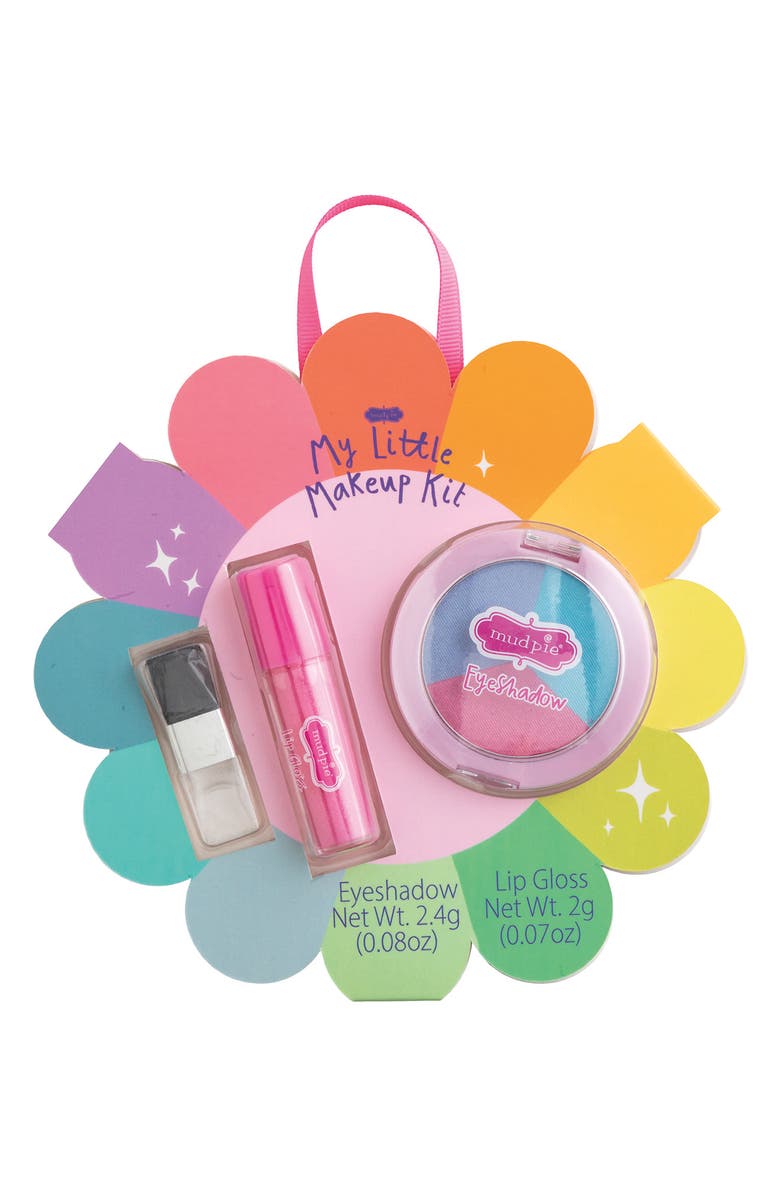 Mud Pie Daisy Little Makeup Kit, Main, color, Green