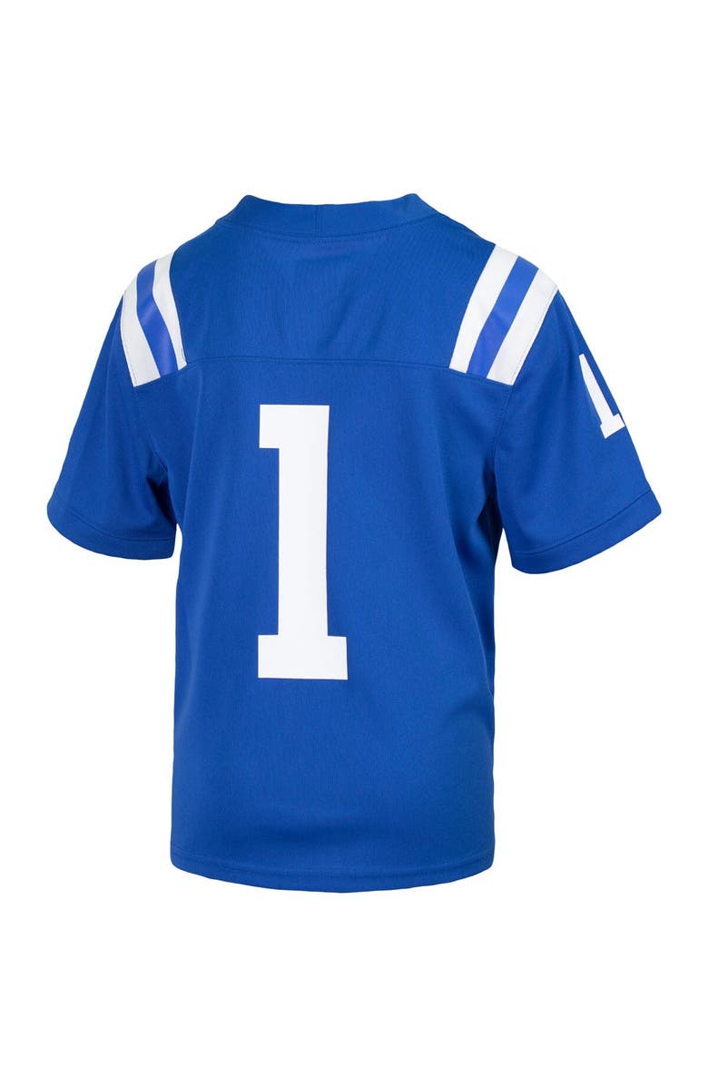Nike Youth Nike #1 Royal Duke Blue Devils Untouchable Football Jersey, Alternate, color,
