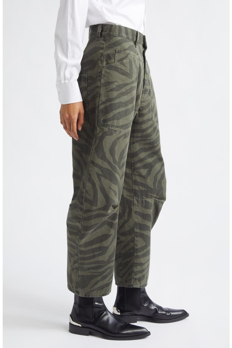 Shon Tiger Stripe Stretch Cotton Pants, Alternate, color, CAMO ZEBRA