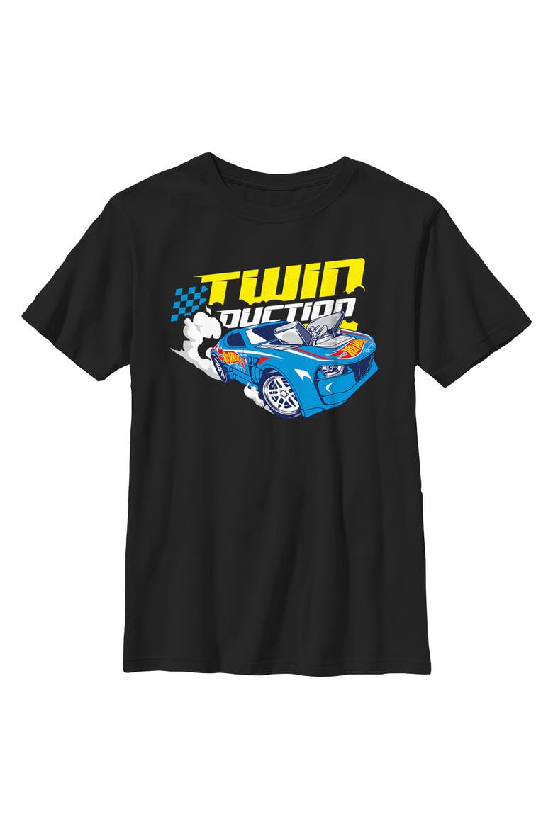 Boy's Hot Wheels Twinduction  Graphic T-Shirt, Main, color, Black