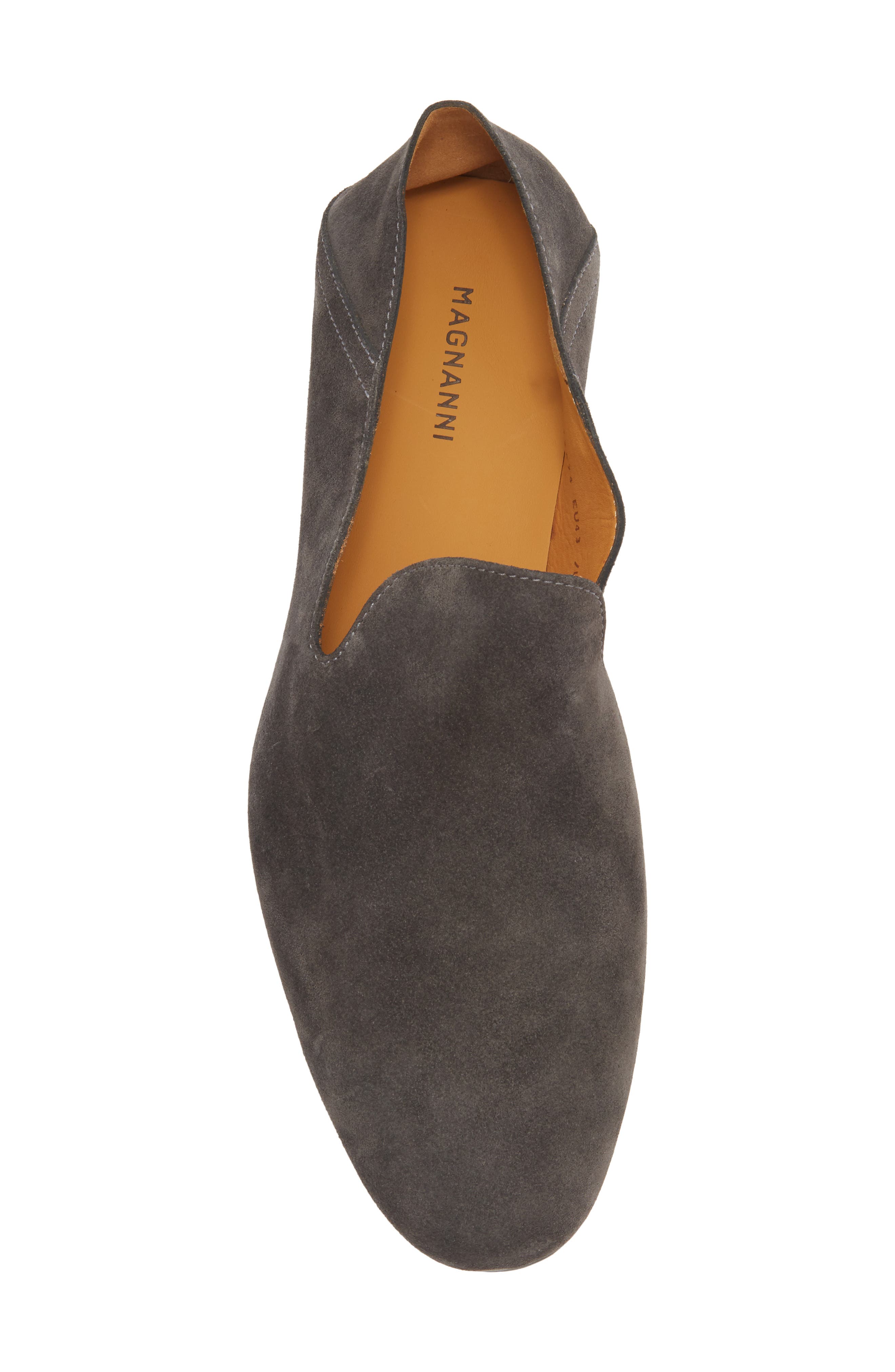 Magnanni Hughes Suede Loafer, Alternate, color, Grey