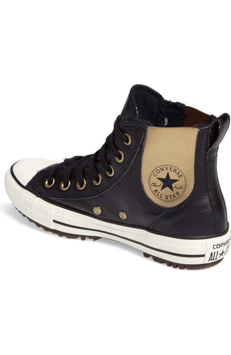 Converse Chuck Taylor<sup>®</sup> All Star<sup>®</sup> Faux Fur Chelsea Sneaker, Alternate, color,