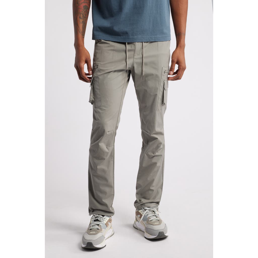 PacSun William Slim Cotton Cargo Pants in Brushed Nickel