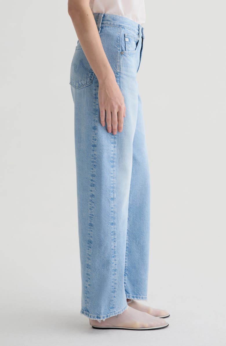 AG Hattie High Waist Barrel Jeans, Alternate, color, Allusion Destructed