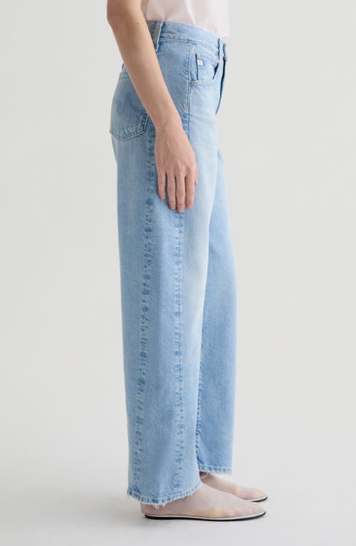 Ag Hattie High Waist Barrel Jeans In Blue