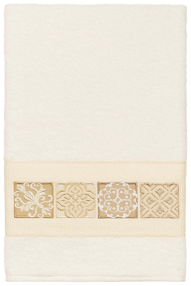 Vivian 3-Piece Embellished Towel - Cream, Main, color, CREAM