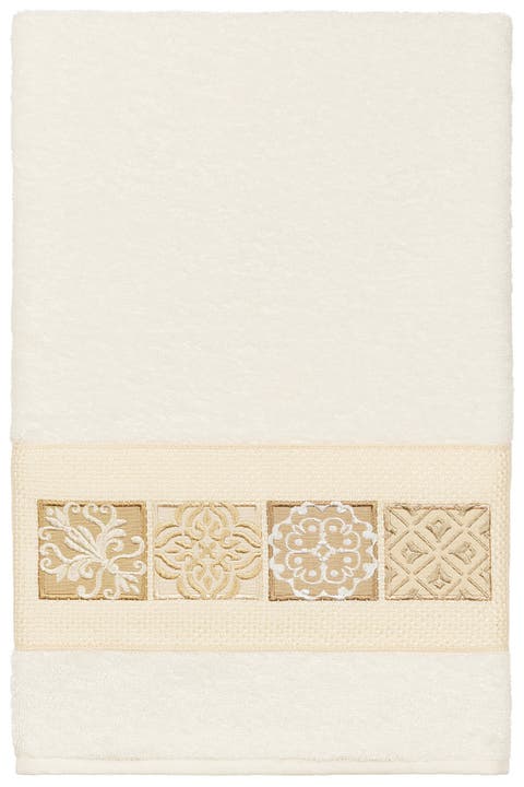 Vivian 3-Piece Embellished Towel - Cream