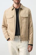MANGO Faux Suede Jacket
