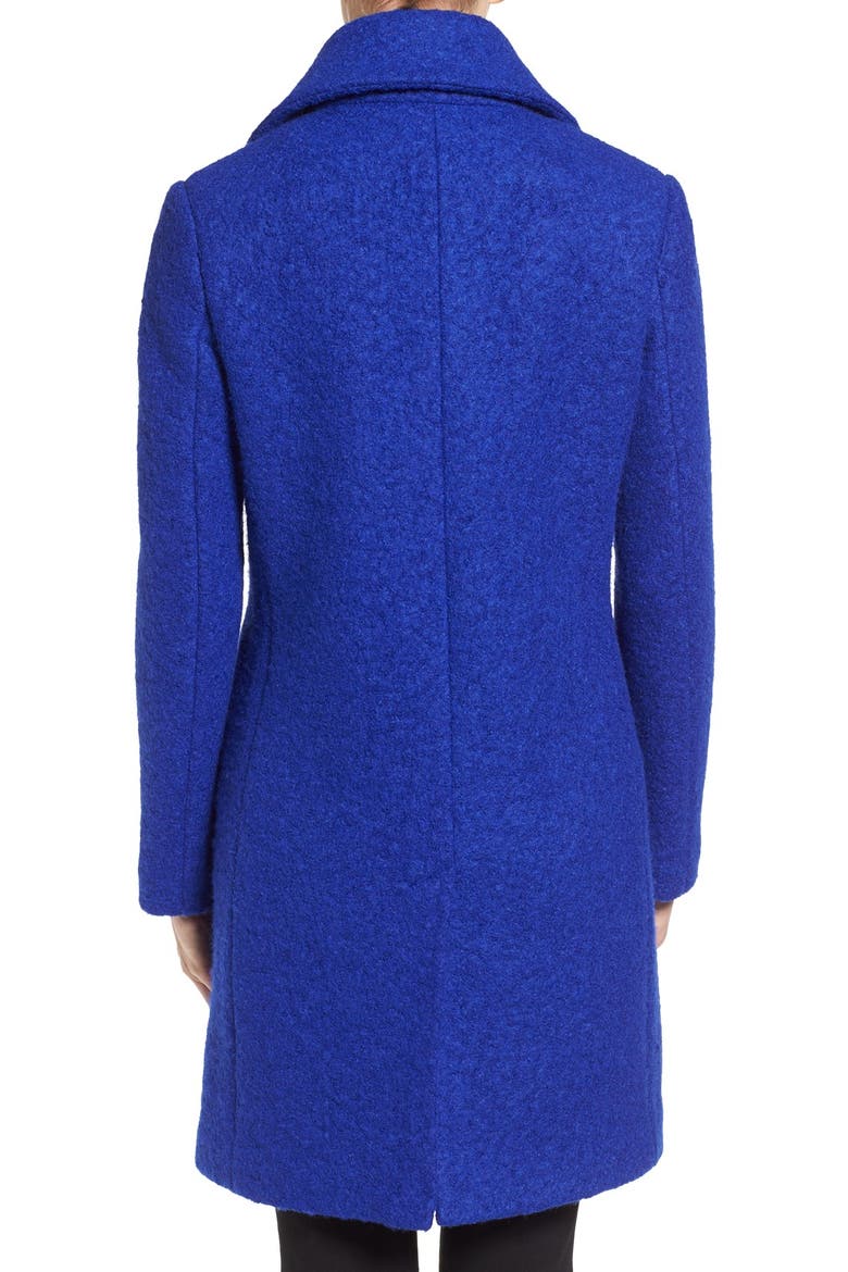'Tessa' Boiled Wool Blend Coat, Alternate, color, LAPIS BLUE