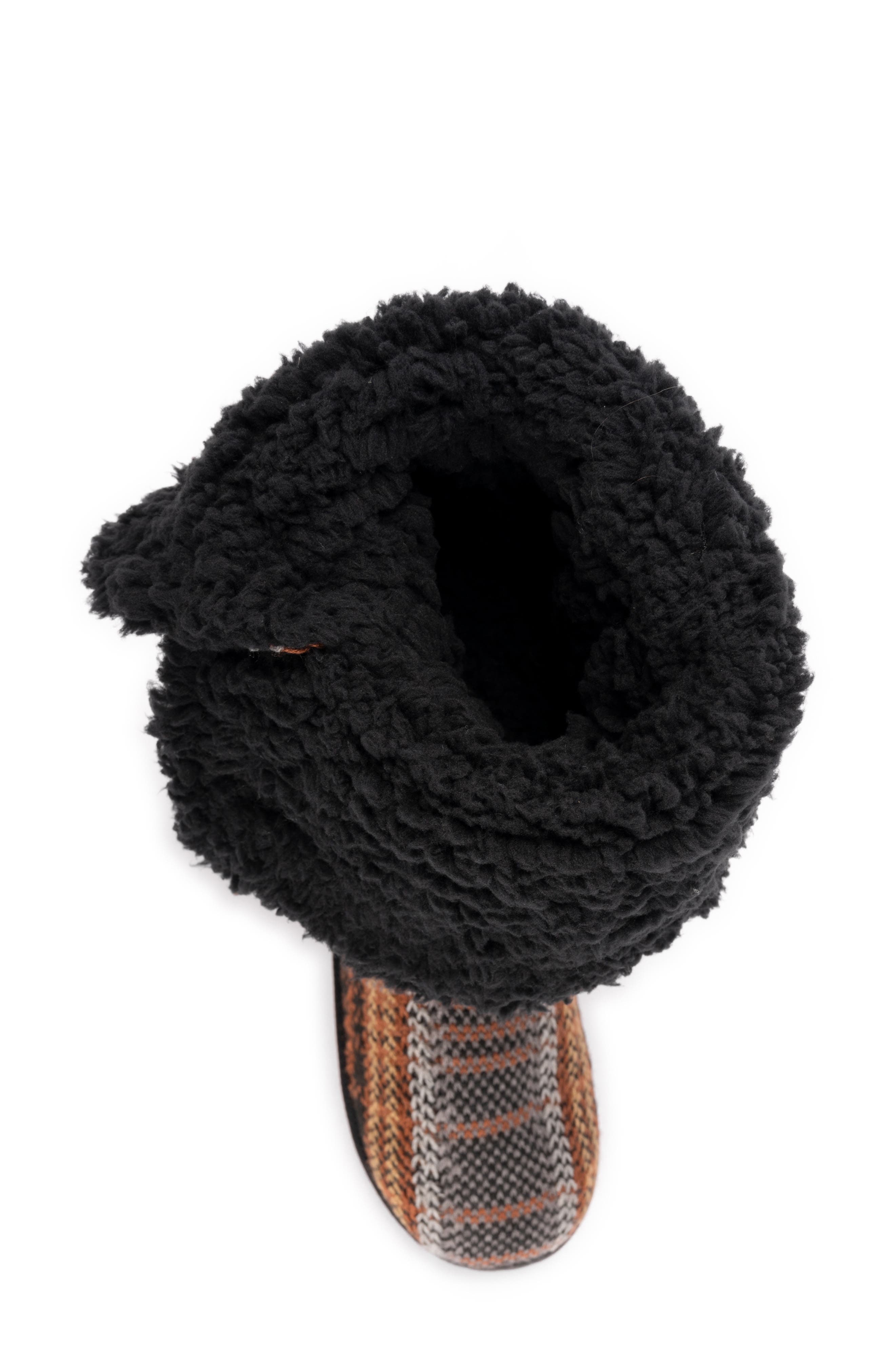 MUK LUKS Malena Plaid Faux Fur Boot, Alternate, color, 