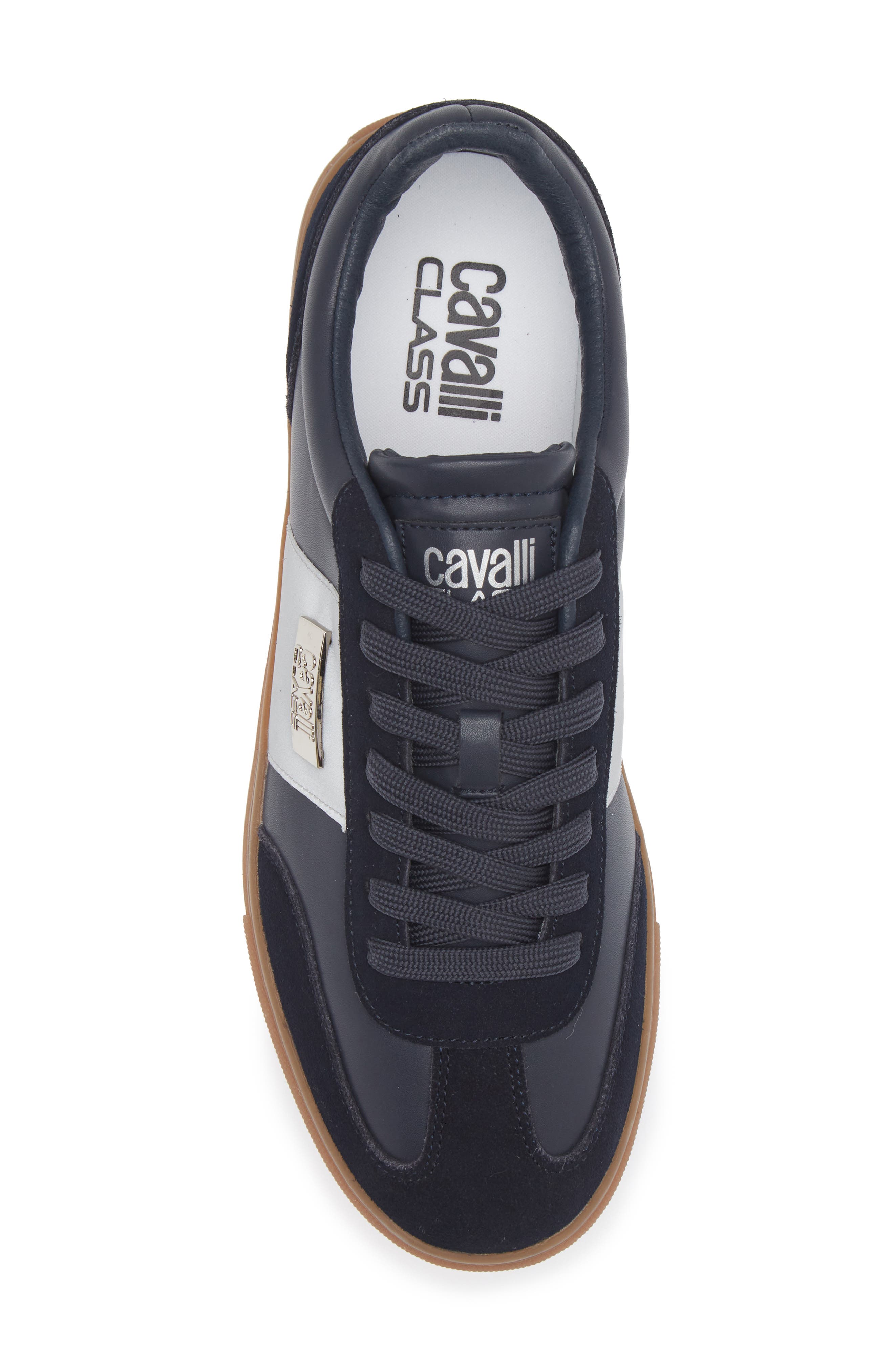 Cavalli Class Low Top Sneaker, Alternate, color, NAVY
