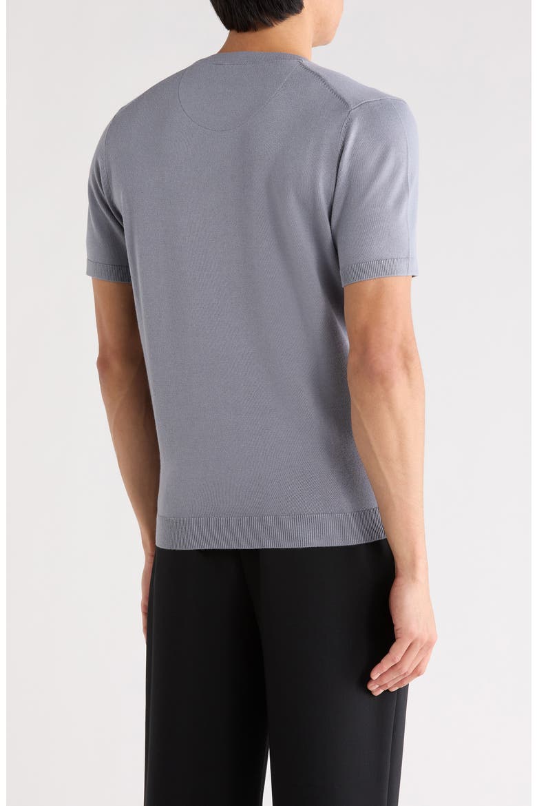 Short Sleeve Sweater, Alternate, color, LIGHT GREY