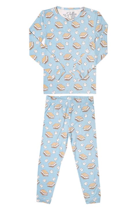 Kids' 'Smores Fitted Long Sleeve Two-Piece Pajamas (Baby & Toddler)