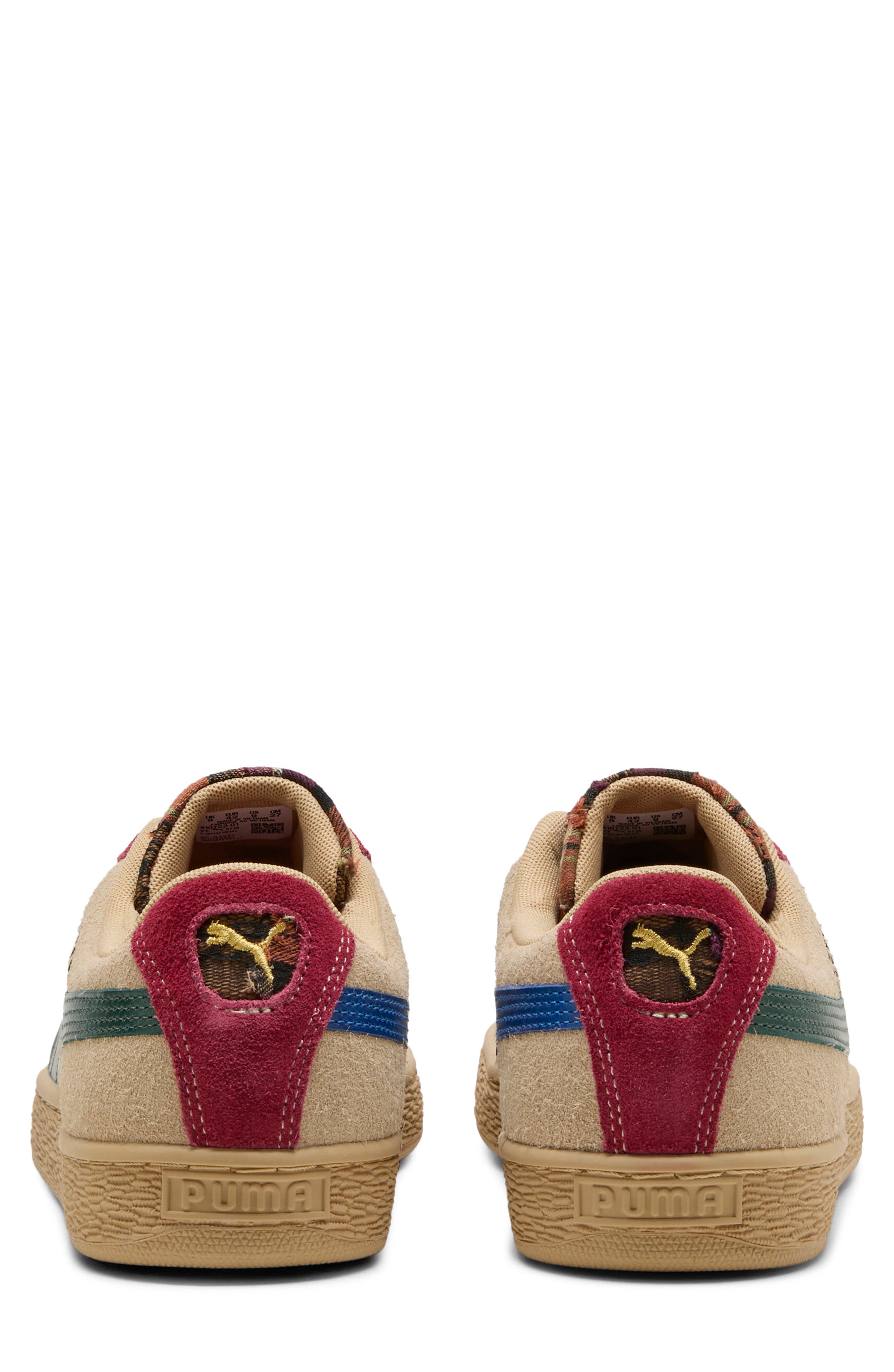 Suede Built and Earned II Sneaker, Alternate, color, SAND DUNE/ DARK GREEN/ ROYAL