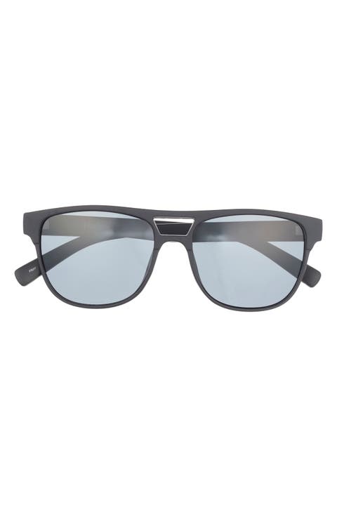 55mm Rounded Aviator Sunglasses