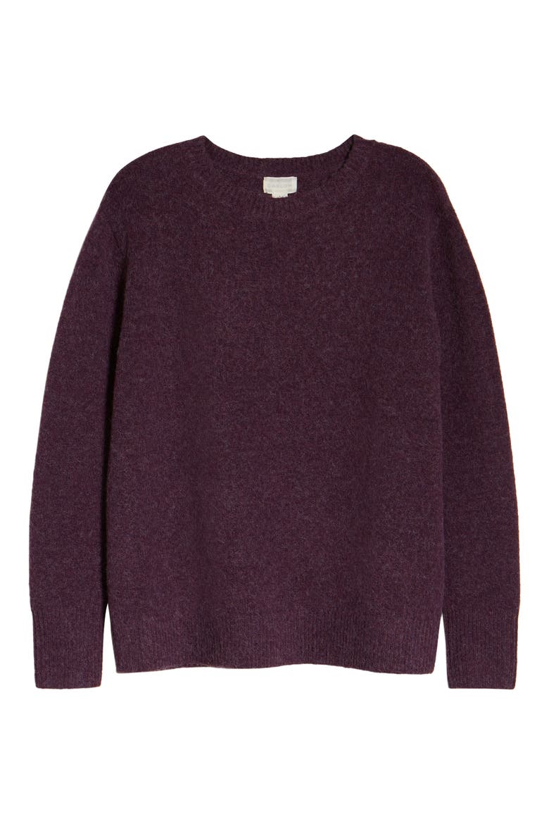 Crewneck Sweater, Alternate, color, PURPLE SHADOW