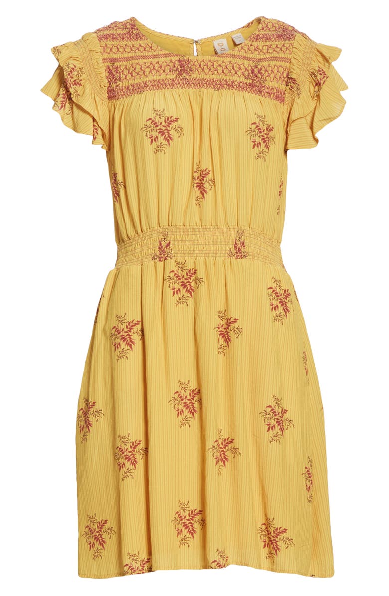 Dolan Palmer Flutter Sleeve Crepe Dress, Alternate, color, 