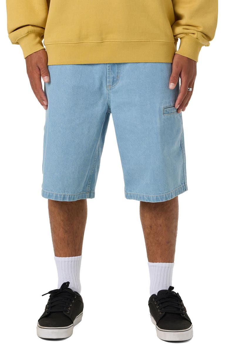 O'Neill OG Dockside Utility Denim Shorts, Main, color, Washed Indigo