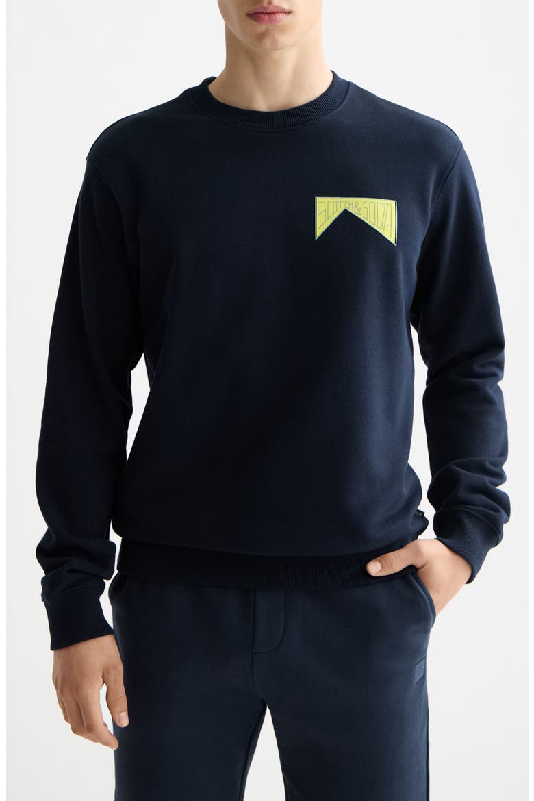 Artwork Logo Sweatshirt, Main, color, SKY CAPTAIN