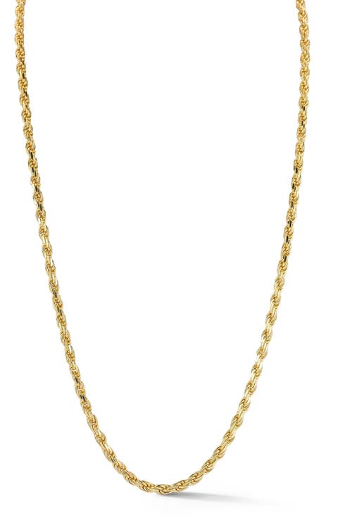 Men's 3mm Rope Chain Necklace