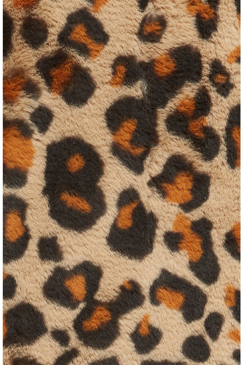 Juno Faux Fur Throw Blanket, Alternate, color, LEOPARD