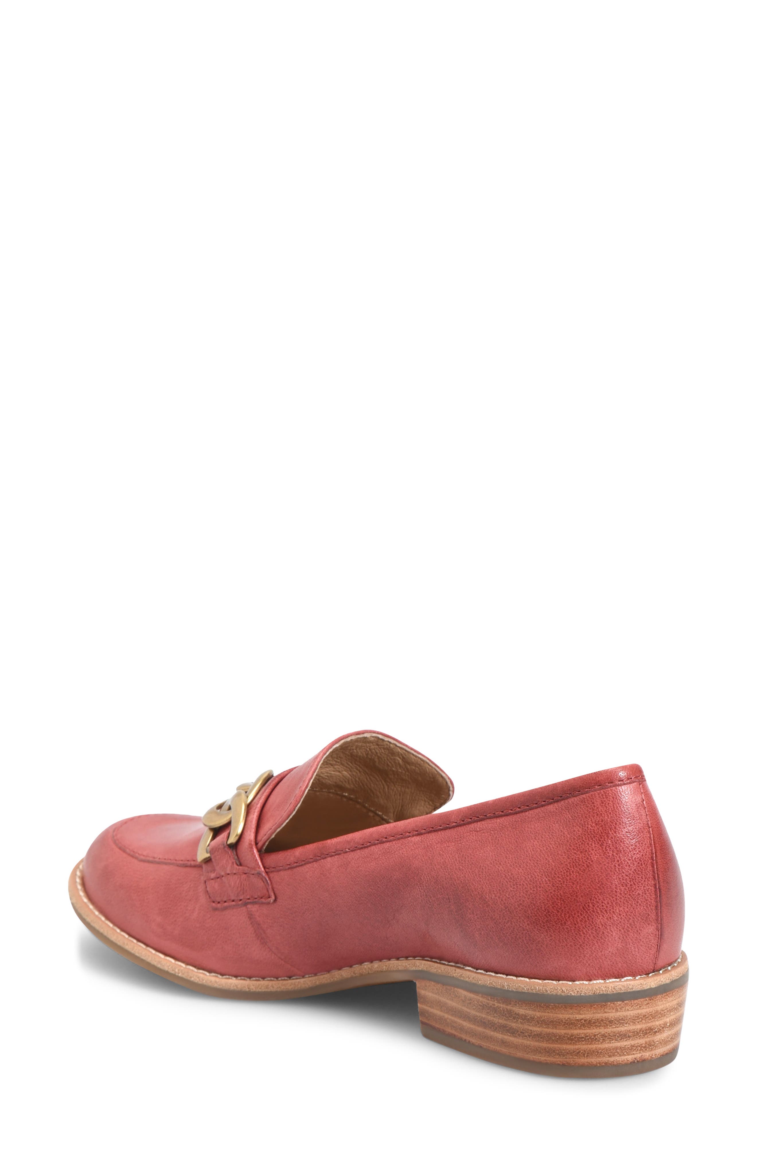 Söfft Nevara Loafer, Alternate, color, Red Tangerine